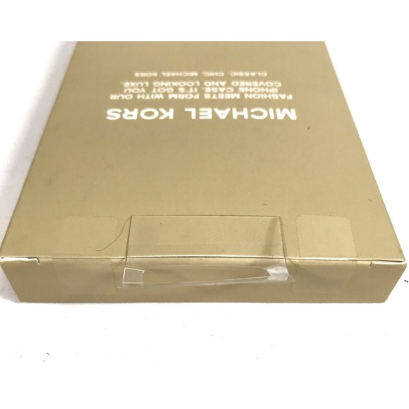 Michael Kors iPhone 5 Fitted Phone Case Hard Plastic Navy White Striped 5"x2.5" - Picture 8 of 8